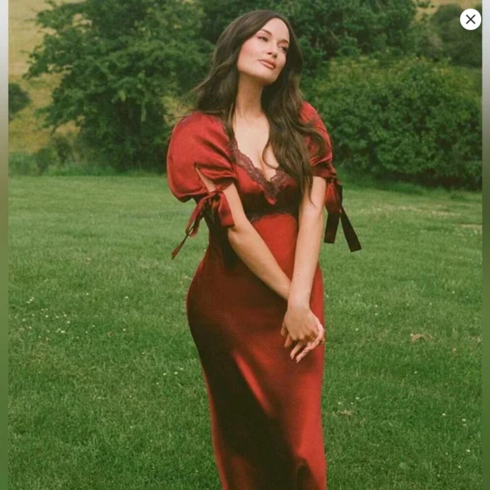 Reformation Burgundy Maxi Dress